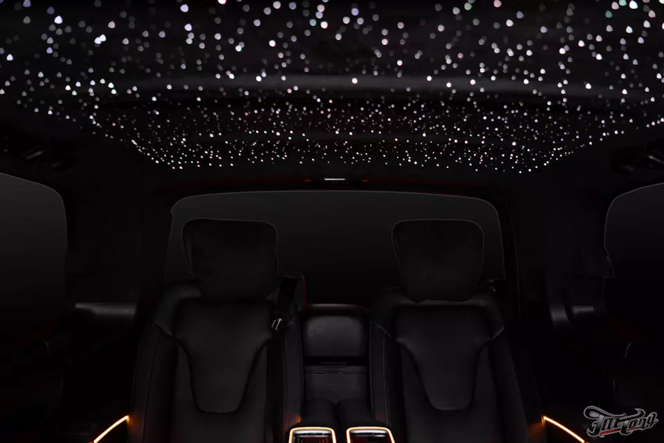 Как делается звёздное небо? Рассказываем на примере Mercedes V class.
